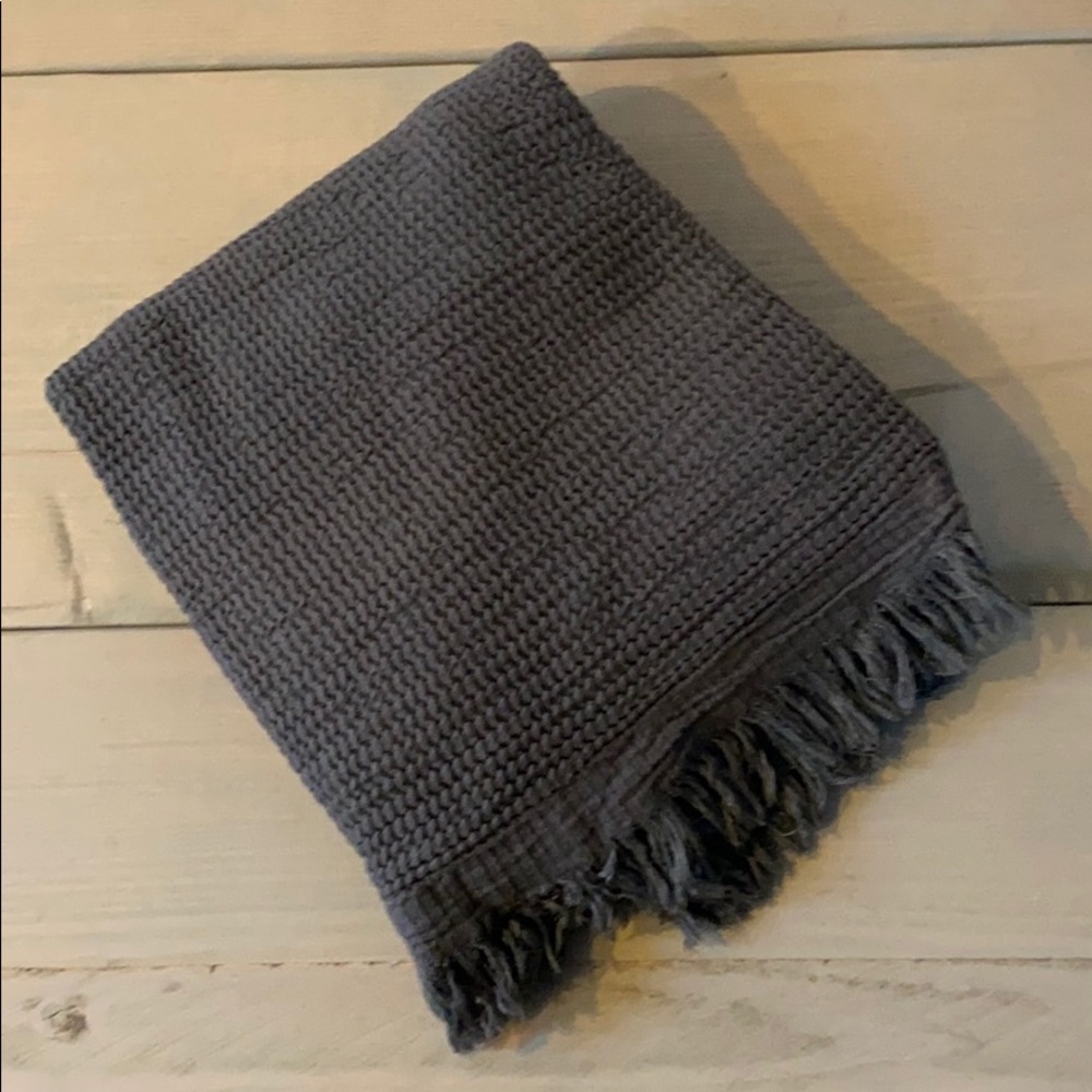 Turkish Waffle Towel - Deep charcoal grey